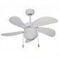 Ventilatore Da Soffitto 5 Pale Bianco Zephir Zfs576b
